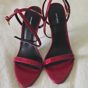 Nine West Glossy Red Heels